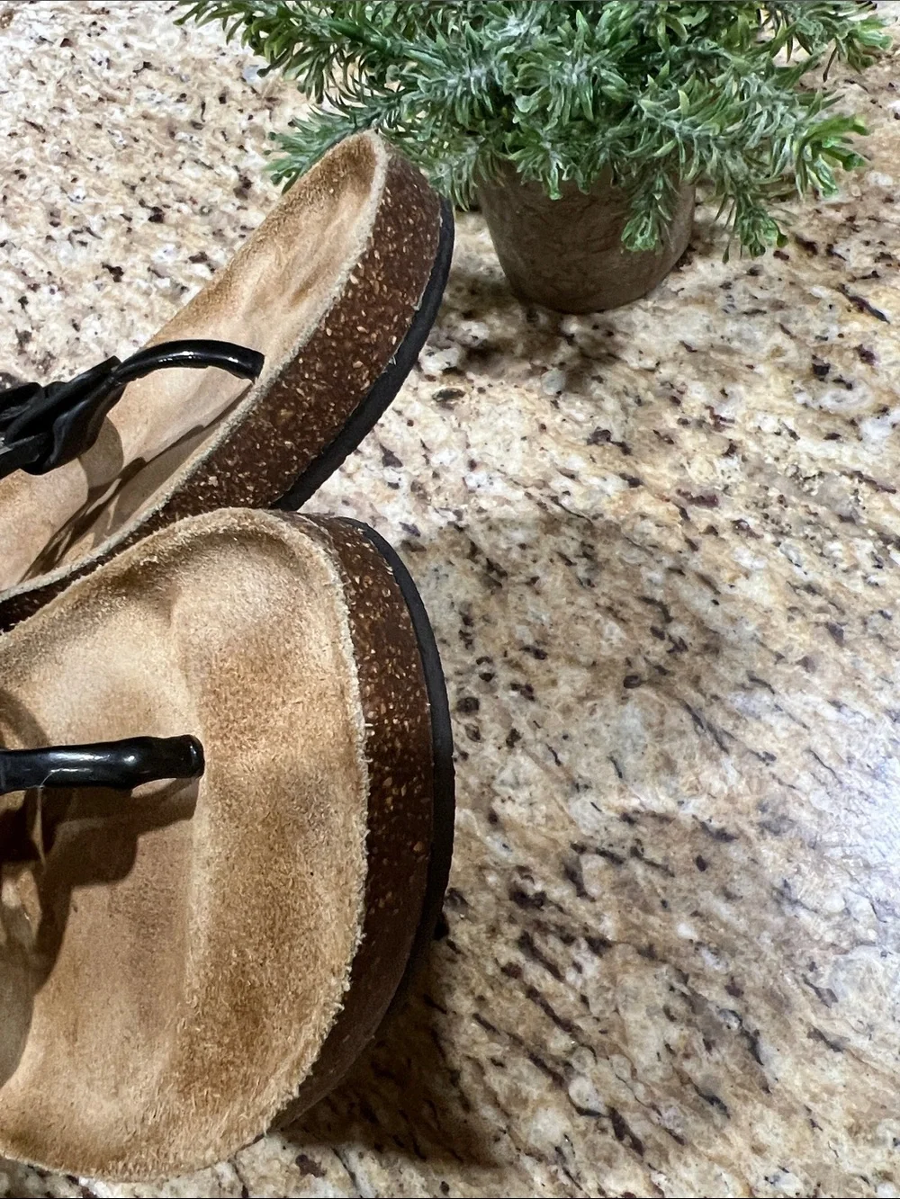 Tory Burch Black/Natural Miller Cloud Sandals 6M